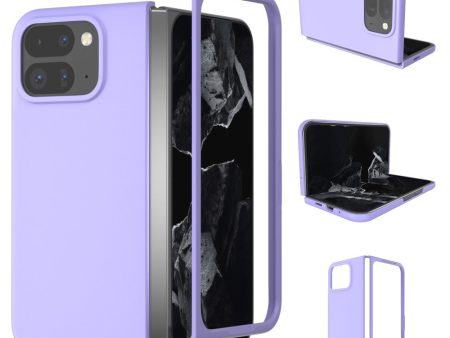 ABEEL Google Pixel 9 Pro Fold 5G Case Hard Bump Resistant Protective Phone Cover Skin Touch Feeling - Purple Cheap