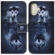 iPhone 16 Plus Wallet Case Pattern Print Leather Phone Cover - Dog and Wolf Fashion