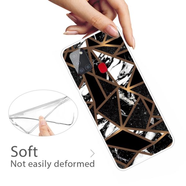 Marble Samsung Galaxy A21s case - Black Tile Fragments For Discount