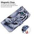 iPhone 16 Plus Wallet Case Pattern Print Leather Phone Cover - Tiger Sale