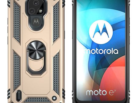 Bofink Combat Motorola Moto E7 case - Gold Supply