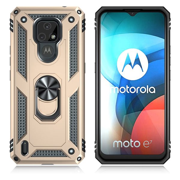 Bofink Combat Motorola Moto E7 case - Gold Supply