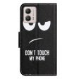 Wonderland Motorola Moto G23   G13   G53 flip case - Don t Touch My Phone Online