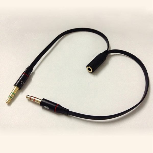 Universal 2pcs 3.5mm Female to dual 3.5mm Male audio Y splitter cable Sale