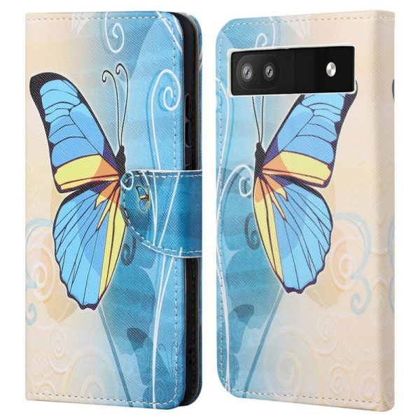 Wonderland Google Pixel 6a flip case - Blue Butterfly Supply