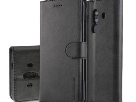 LC.IMEEKE Huawei Mate 10 Pro Flip Case - Black For Sale