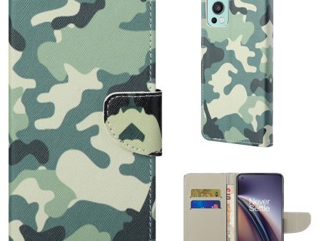 Wonderland OnePlus Nord 2 5G flip case - Camouflage For Sale