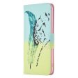 Wonderland Motorola Moto G54 flip case - Feather and Birds Online