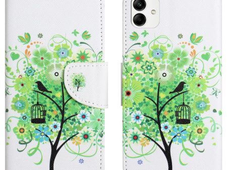 Wonderland Motorola Moto G54 flip case - Green Tree For Cheap