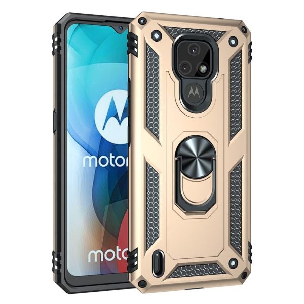 Bofink Combat Motorola Moto E7 case - Gold Supply