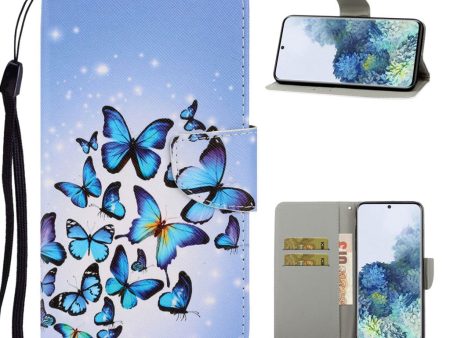 Wonderland Samsung Galaxy S21 flip case - Blue Butterflies For Discount