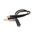 Universal 2pcs 3.5mm Female to dual 3.5mm Male audio Y splitter cable Sale