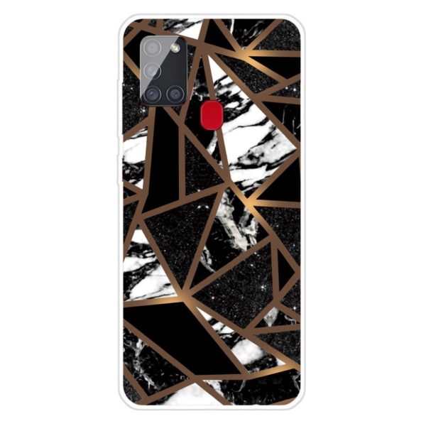 Marble Samsung Galaxy A21s case - Black Tile Fragments For Discount