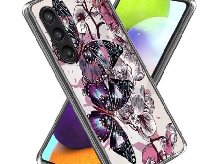 Deco Samsung Galaxy S24 phone cover - Purple Butterflies on Sale