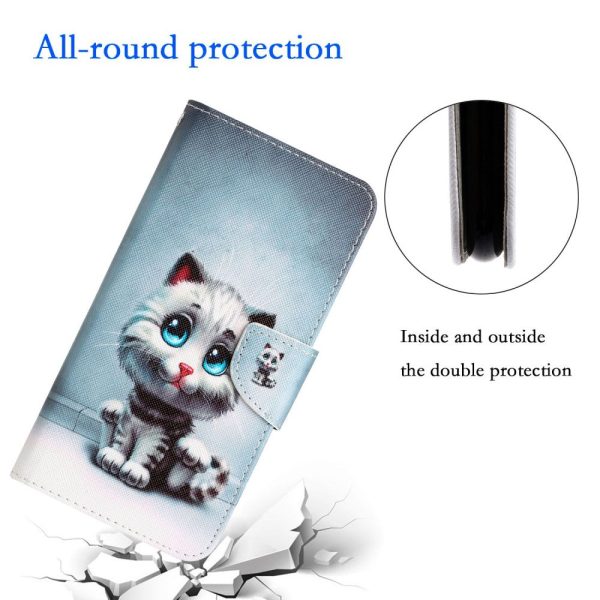 Wonderland Xiaomi 12T   12T Pro   K50 Ultra flip case - Blue Eyes Cat Fashion