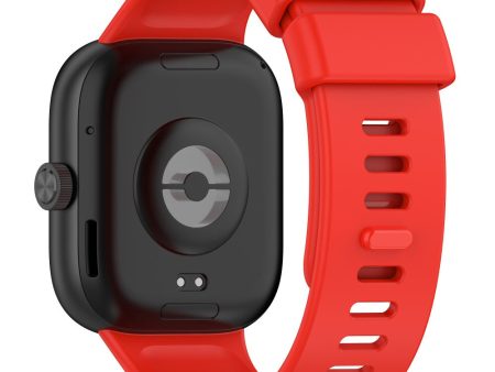 Xiaomi Redmi Watch 4   Smart Band 8 Pro Silicone Wrist Strap with Watch Case - Red For Cheap