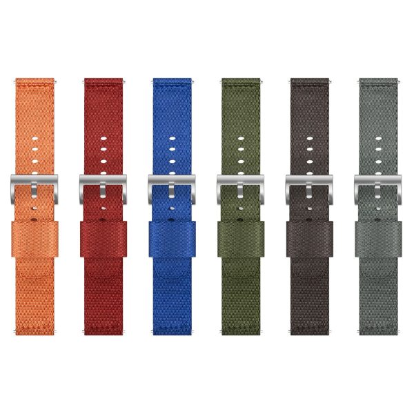 24mm Bofink® Luxury Nylon Watch Strap - Blue on Sale