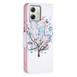 Wonderland Motorola Moto G54 flip case - Flower Tree Online