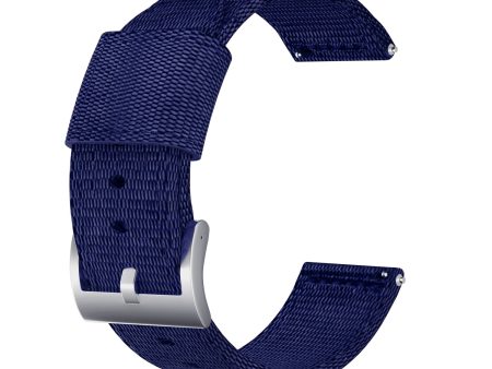 18mm Bofink® Luxury Nylon Watch Strap - Navy For Discount