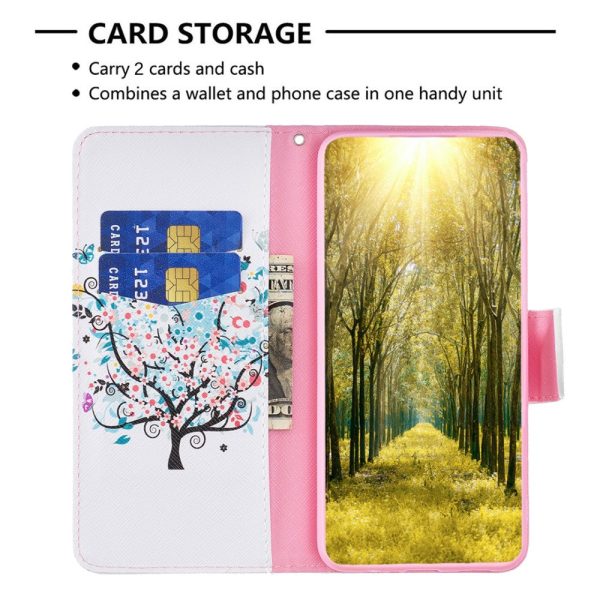 Wonderland Motorola Moto G54 flip case - Flower Tree Online