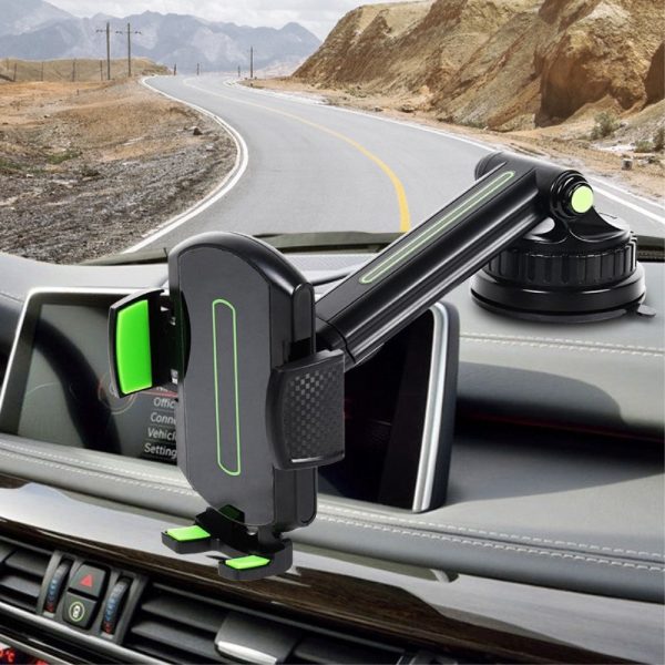 Universal CST-03 retractable car phone holder - Black Online