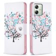 Wonderland Motorola Moto G54 flip case - Flower Tree Online