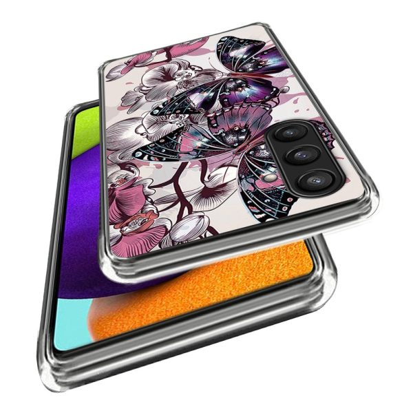 Deco Samsung Galaxy S24 phone cover - Purple Butterflies on Sale