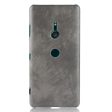 Sony Xperia XZ3 litchi texture leather case - Grey Discount