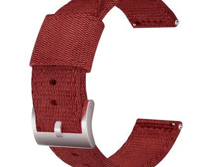 24mm Bofink® Luxury Nylon Watch Strap - Red Discount