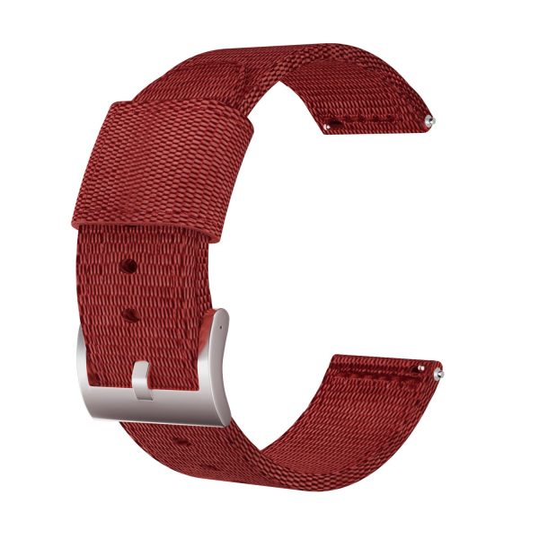 24mm Bofink® Luxury Nylon Watch Strap - Red Discount