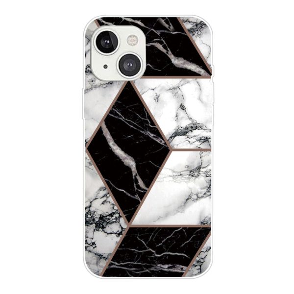 Marble iPhone 14 case - Grey   Black   White Fashion