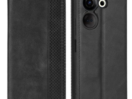 Bofink Vintage Tecno Camon 20 Pro leather case - Black For Sale