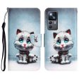 Wonderland Xiaomi 12T   12T Pro   K50 Ultra flip case - Blue Eyes Cat Fashion