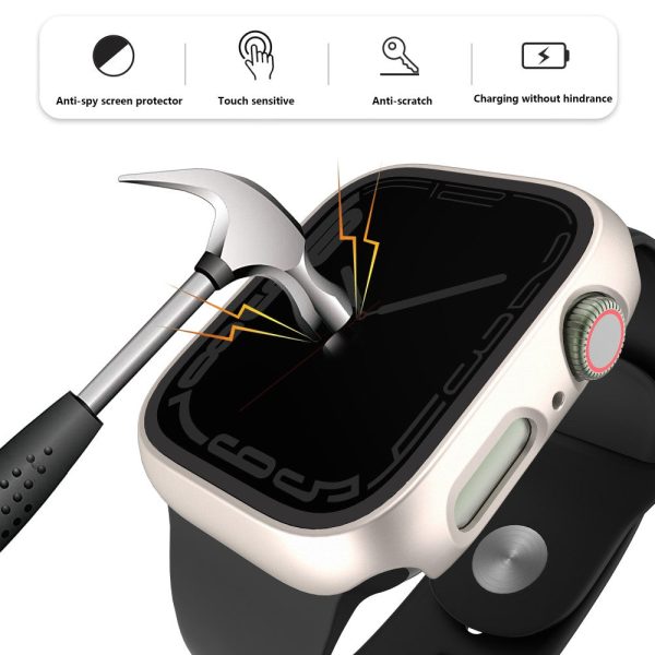 Apple Watch Series 9 45mm integrated cover with tempered glass - Silver For Cheap