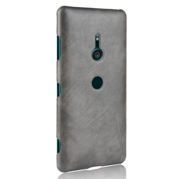 Sony Xperia XZ3 litchi texture leather case - Grey Discount