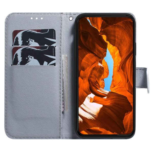 iPhone 16 Plus Wallet Case Pattern Print Leather Phone Cover - Lion For Discount