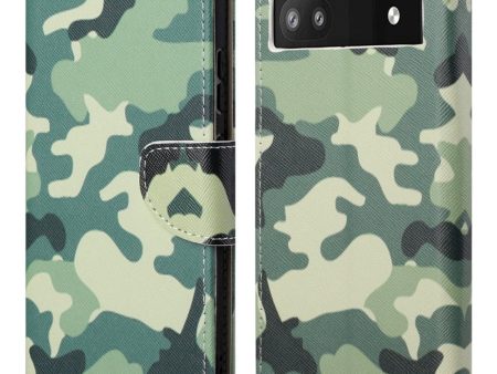 Wonderland Google Pixel 6a flip case - Camouflage Online