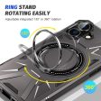 iPhone 16 Magnetic Case Flexible and Bump Resistant Phone Cover with Rotary Ring Kickstand - Grey Discount