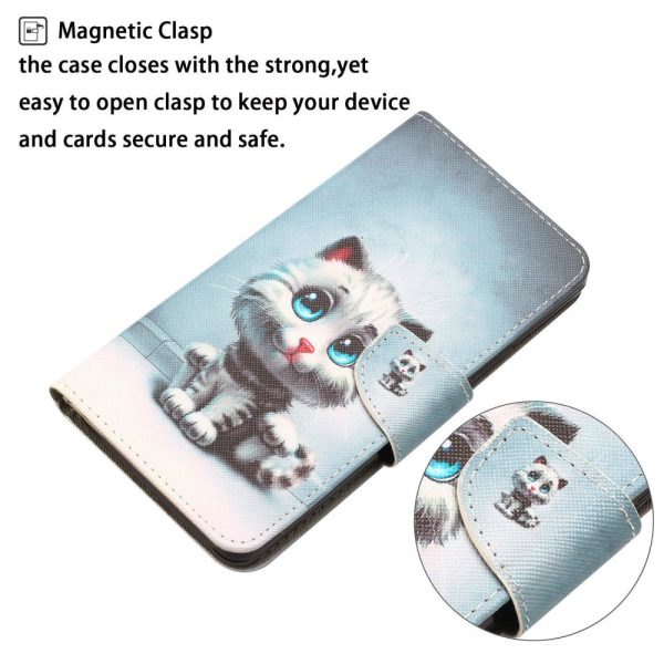 Wonderland Xiaomi 12T   12T Pro   K50 Ultra flip case - Blue Eyes Cat Fashion