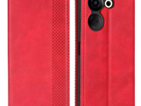 Bofink Vintage Tecno Camon 20 Pro leather case - Red Fashion