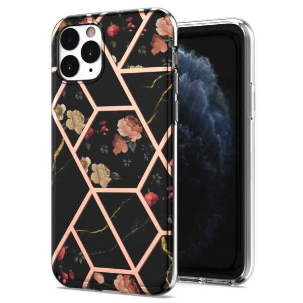 Marble iPhone 11 Pro case - Black Flowers on Sale