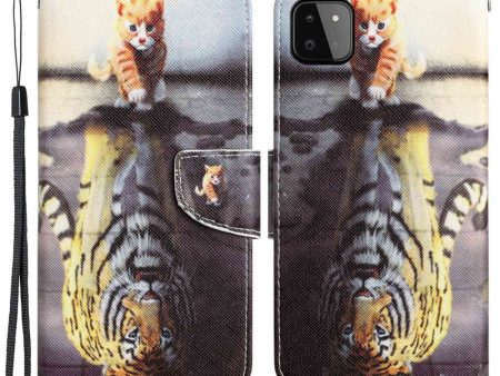 Wonderland Samsung Galaxy A22 5G flip case - Tiger For Cheap