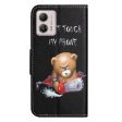 Wonderland Motorola Moto G73 flip case - Bear Online