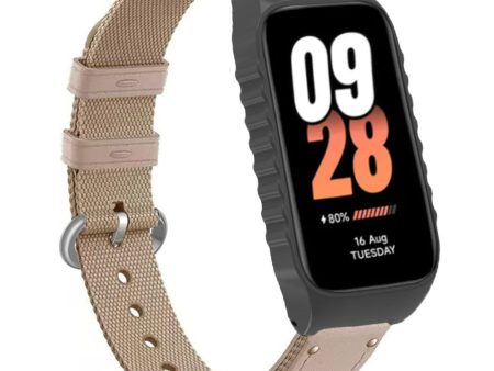 Xiaomi Smart Band 8 Active   Redmi Smart Band 2 Strap Nylon Canvas Woven Watch Bands - Apricot Cheap