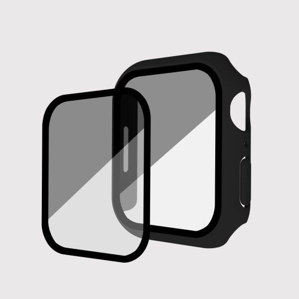 Apple Watch SE 2022 (40mm) cover with tempered glass - Black Cheap