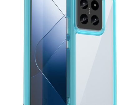 Xiaomi 14 smart acrylic cover - Transparent Blue Discount