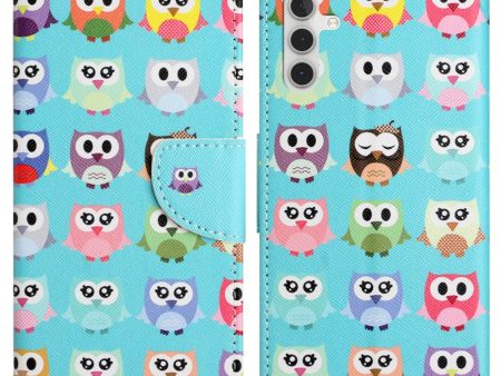 Wonderland Samsung Galaxy A54 flip case - Owls Sale