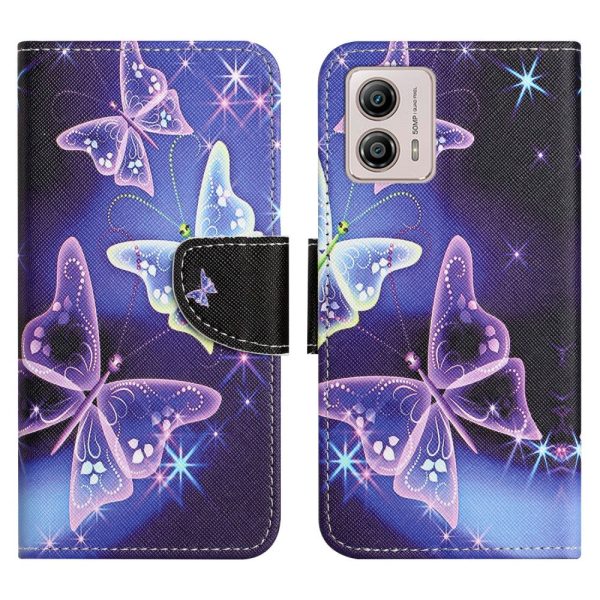 Wonderland Motorola Moto G73 flip case - Sparkling Butterflies Online Hot Sale