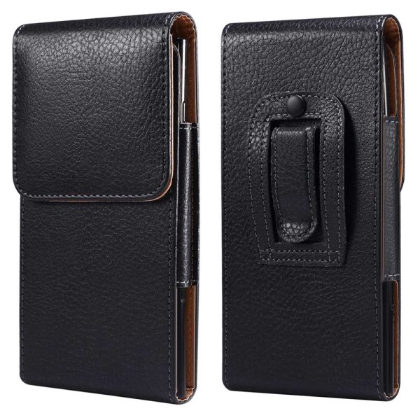 Universal litchi texture leather pouch for smartphone Fashion