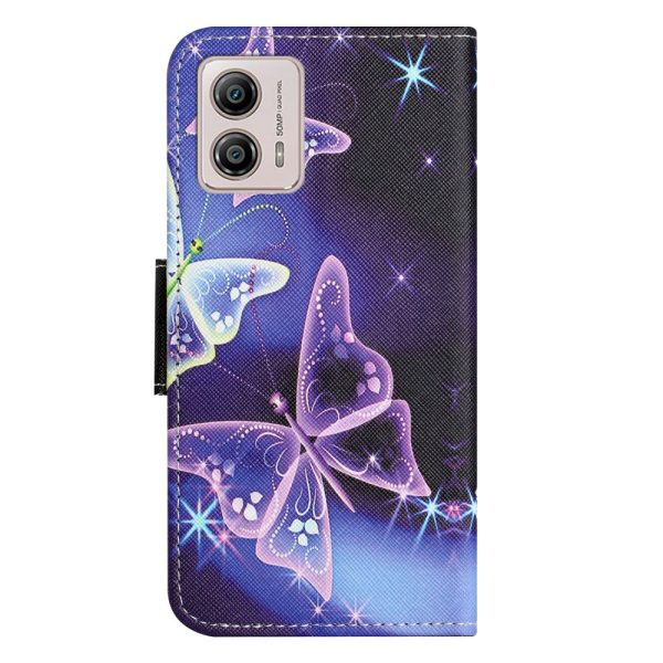 Wonderland Motorola Moto G73 flip case - Sparkling Butterflies Online Hot Sale